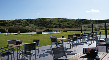 Terras van Fletcher Zuiderduin Beachhotel