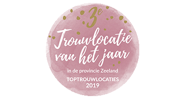 Sticker Trouwlocatie van het jaar 2019 in Zeeland